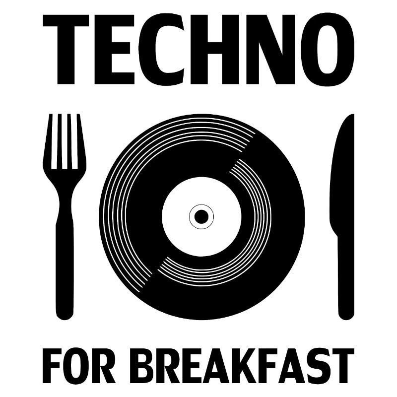 Techno - techno music, rave, techno for breakfast