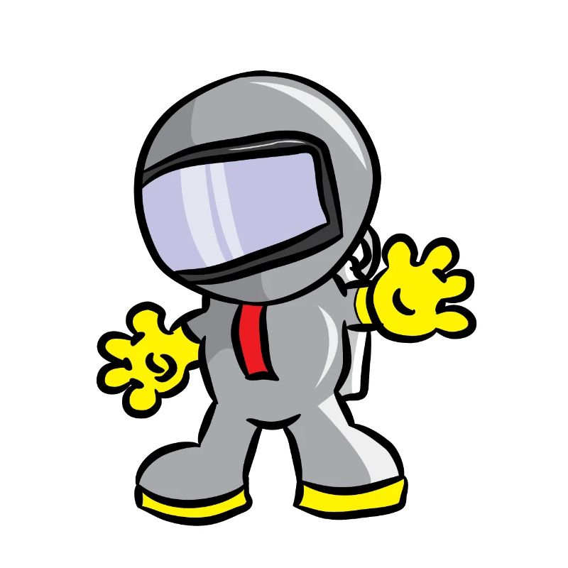 Cool sparkling astronauts