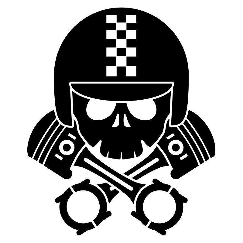 schädel helm kolben