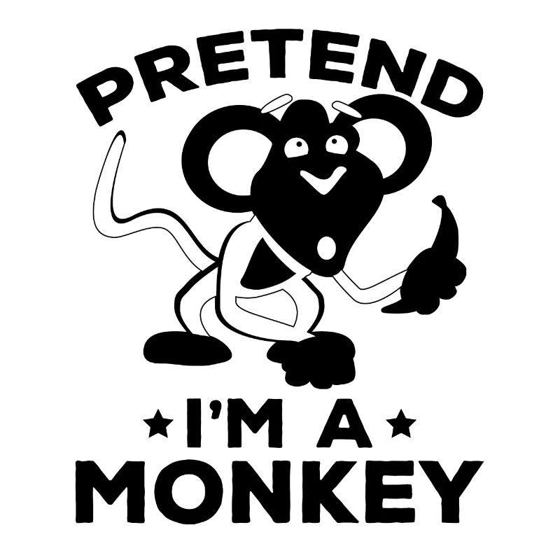 Pretend I'm A Monkey - Orangutan Monkey Lover