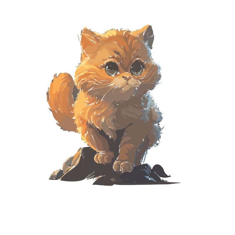 Dessin de chat mignon