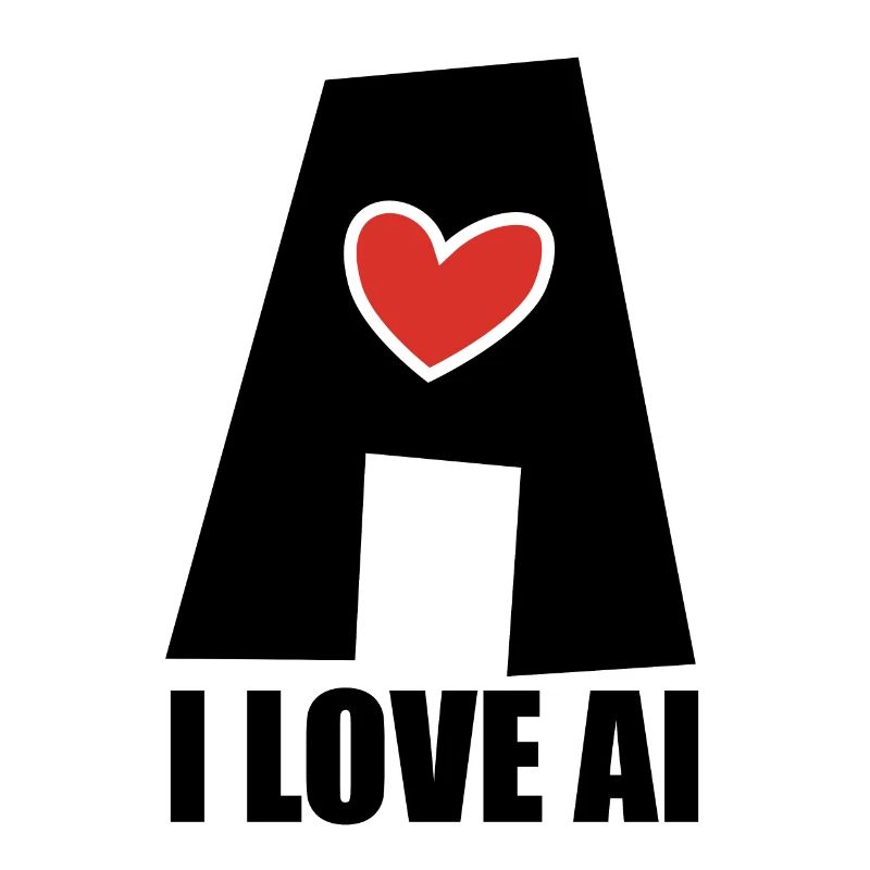 Artificial Intelligence - I love AI - Digital
