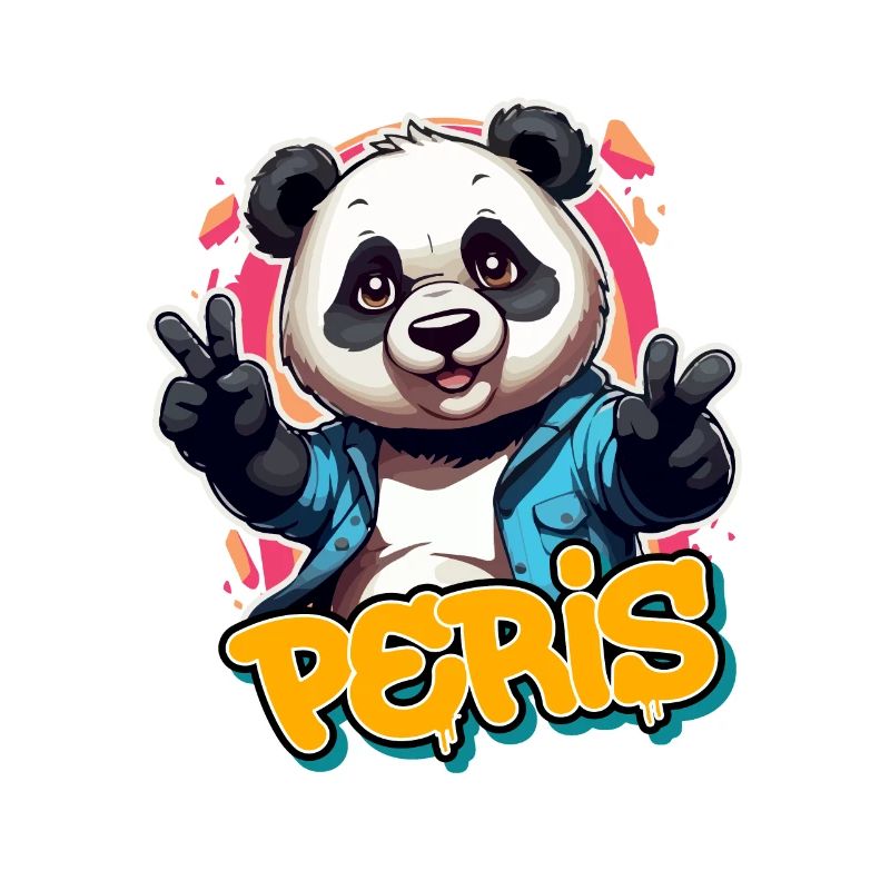 PERIS - Beau nom de garçon avec Cool Panda