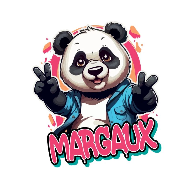 MARGAUX - Schöner Mädchen Name mit coolem Panda