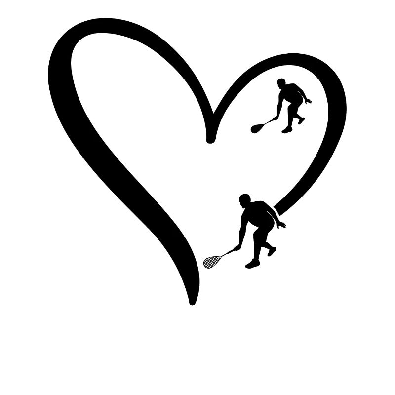 Squash Heart Squash silhouette Squash player