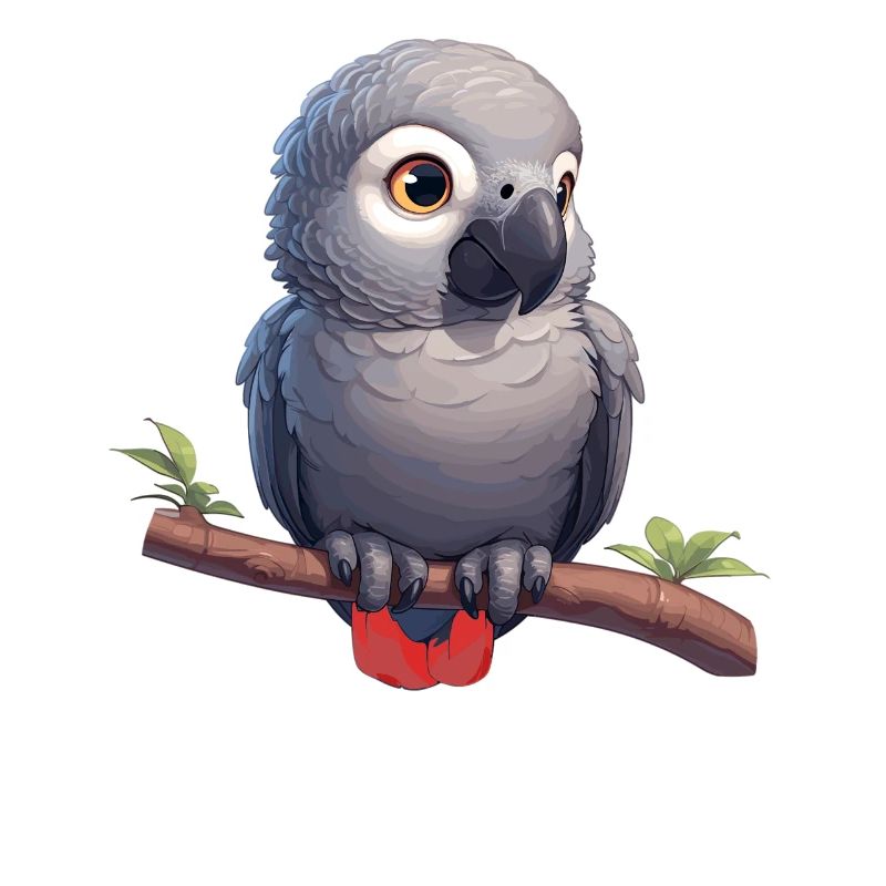 Gray Parrot Graupapageis Graupapagei