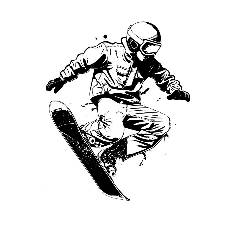 Graphique du snowboarder