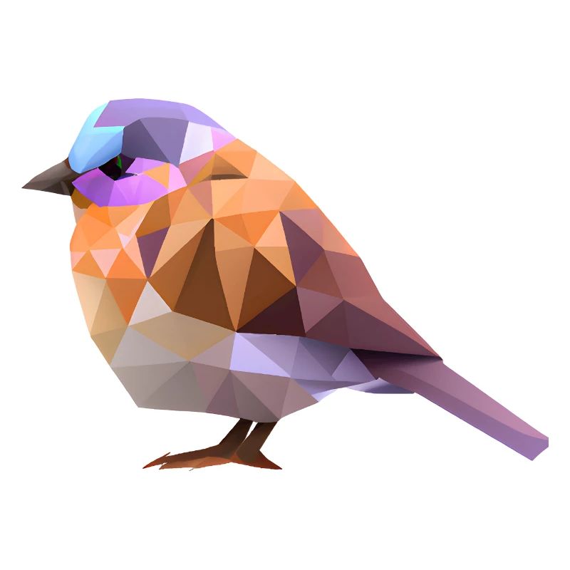 Conception d’oiseaux polygonaux