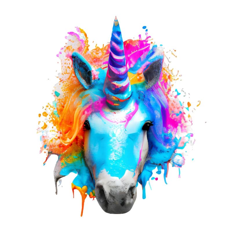 Farbenfrohes Einhorn