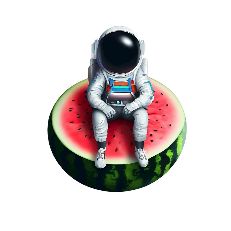 Astronaute sur pastèque