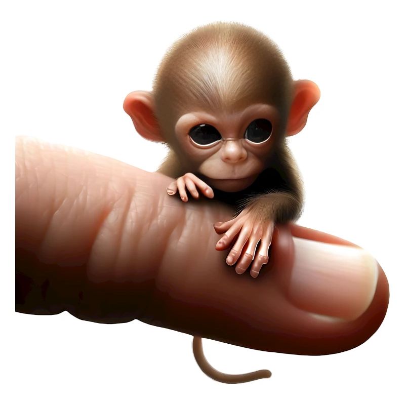Finger monkey on the finger
