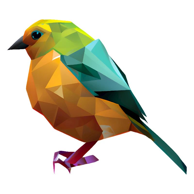 Polygon Bird Design