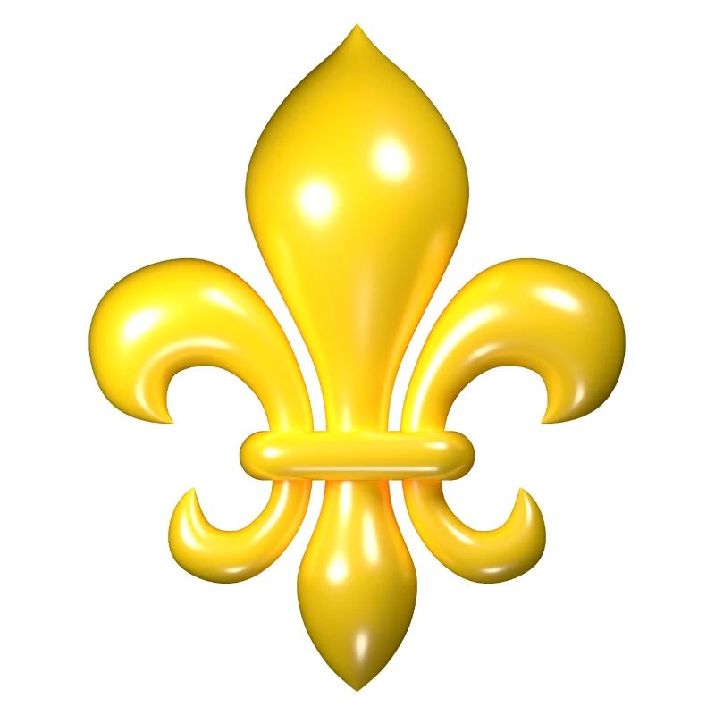 Yellow Fleur de Lys