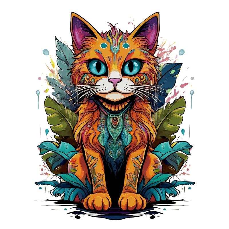 Graffiti Dschungel Katze