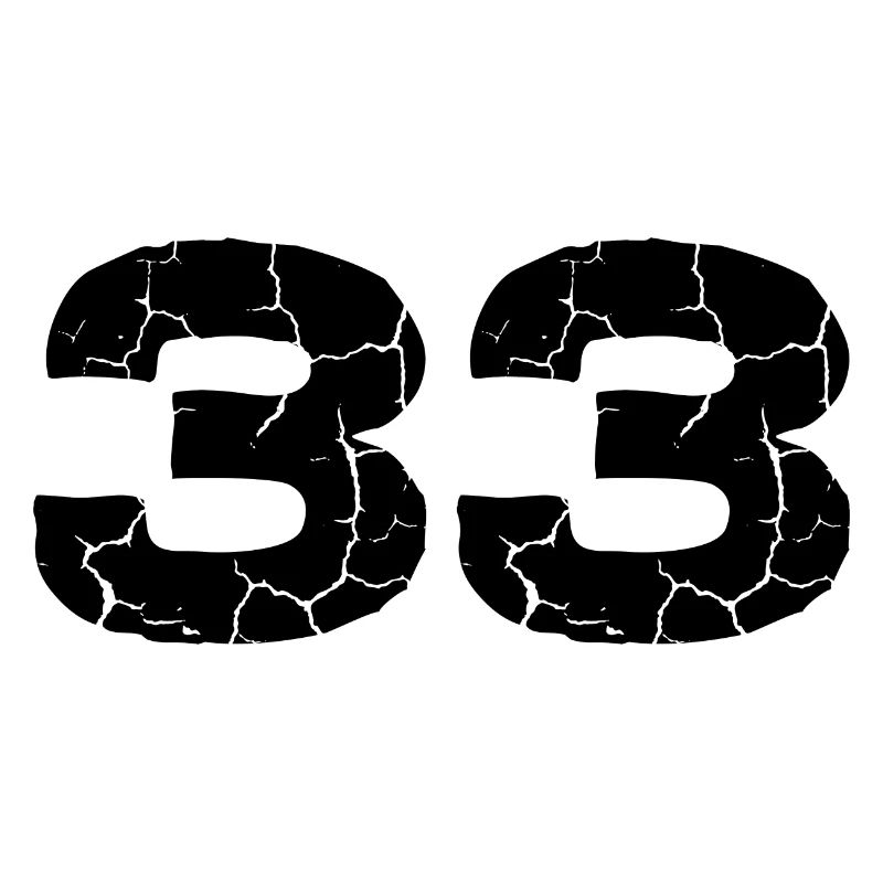 Maillot à 33 numéros