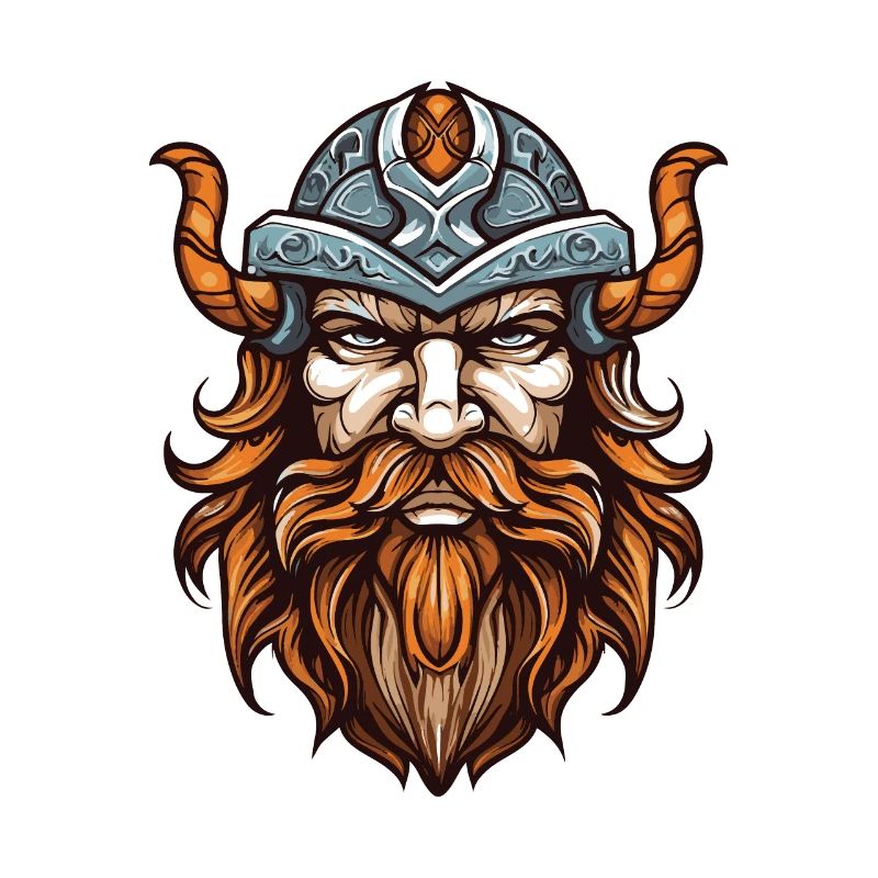 Wikinger Kopf Krieger