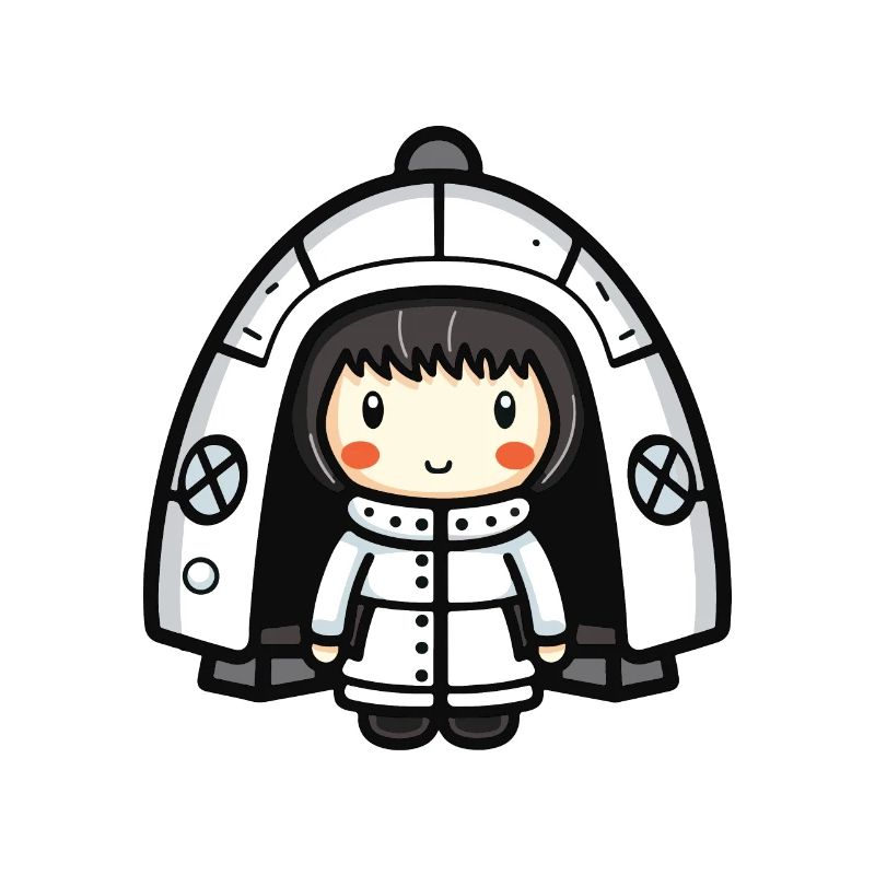Iglu Eskimo Winter Comic
