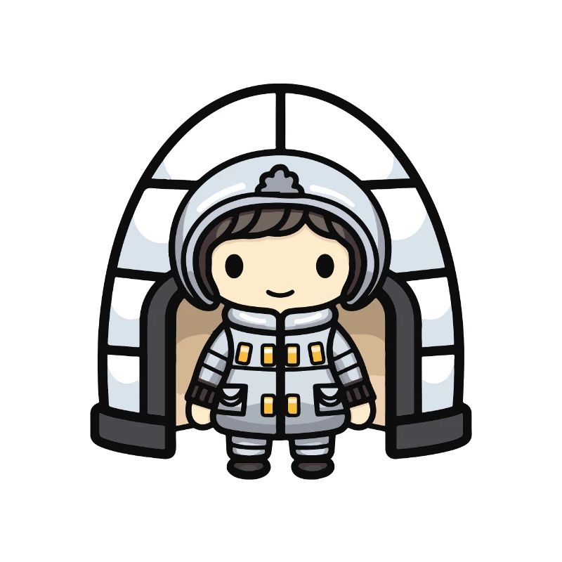 Igloo Eskimo Winter Comic