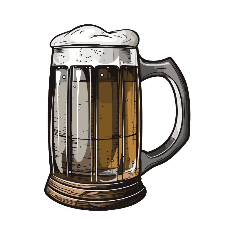 Symbole de malt de bière et d’alcool
