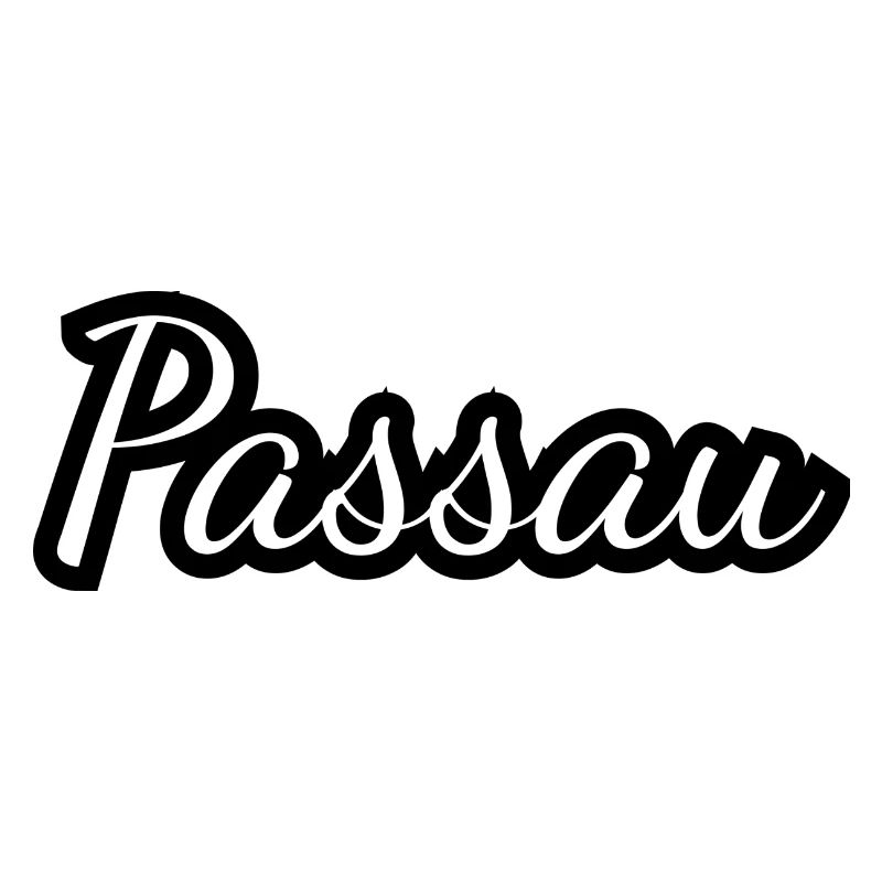 Passau - Textdesign mit Stadtnamen
