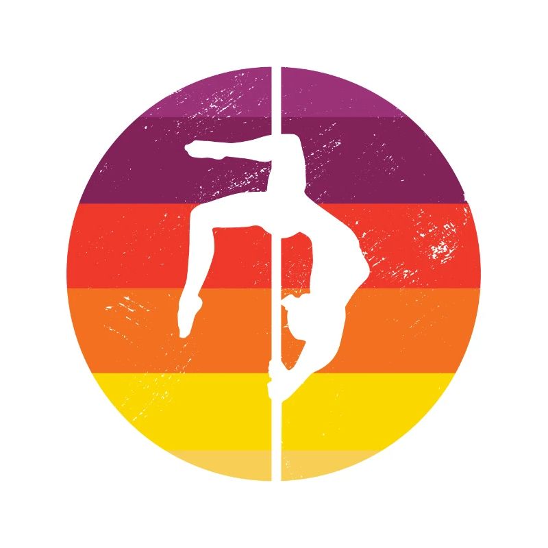 Retro Graphic Gymnast Gymnastics Acrobat Acrobatic