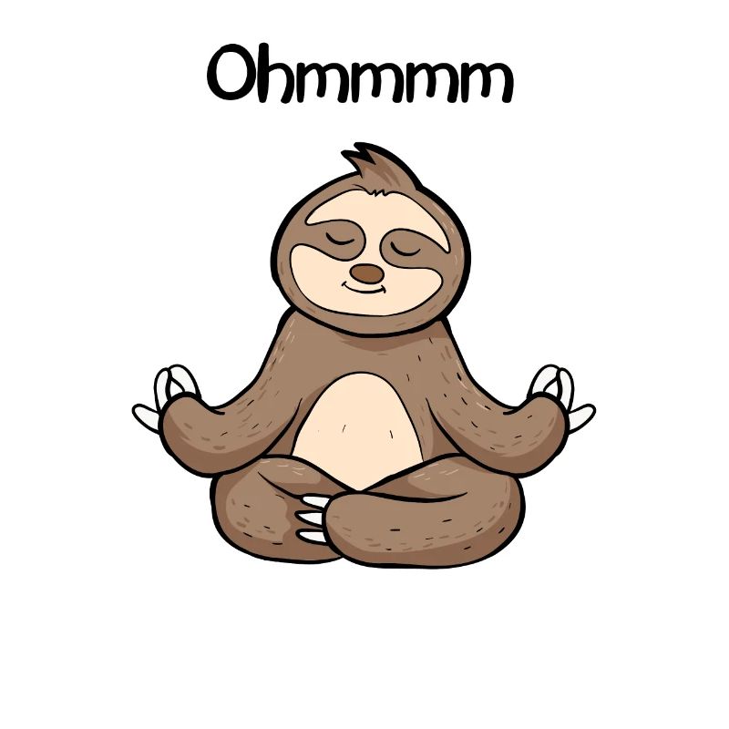 Ohmmm A Cute Yoga Sloth Sloth Sloth