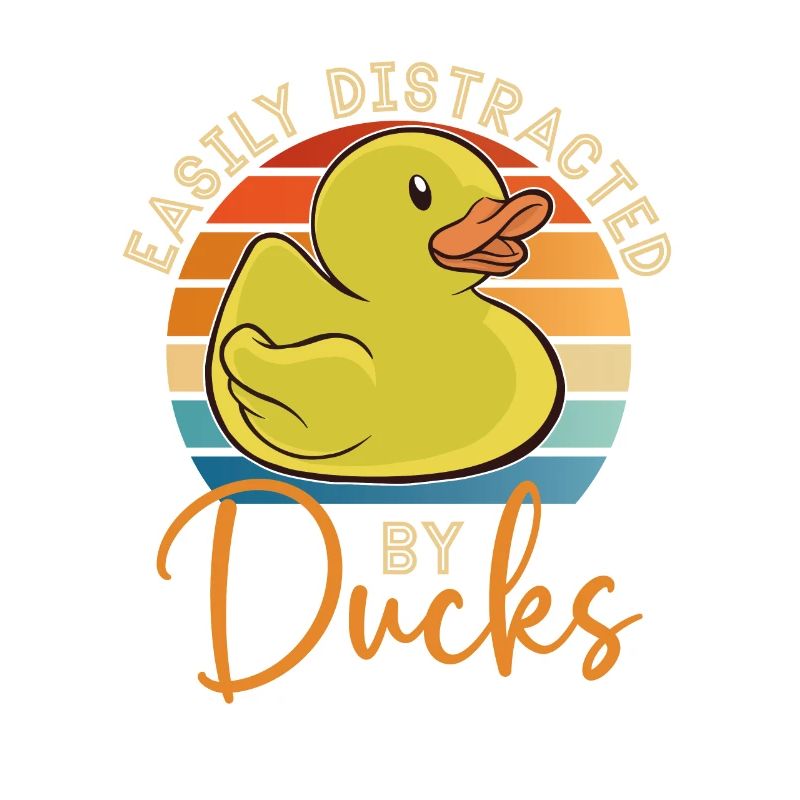 Facilement distrait par les canards Duck Lover Ducks Farm