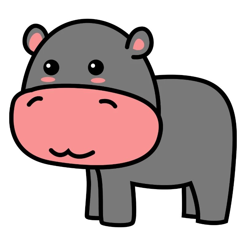 Hippopotame Comic Animal