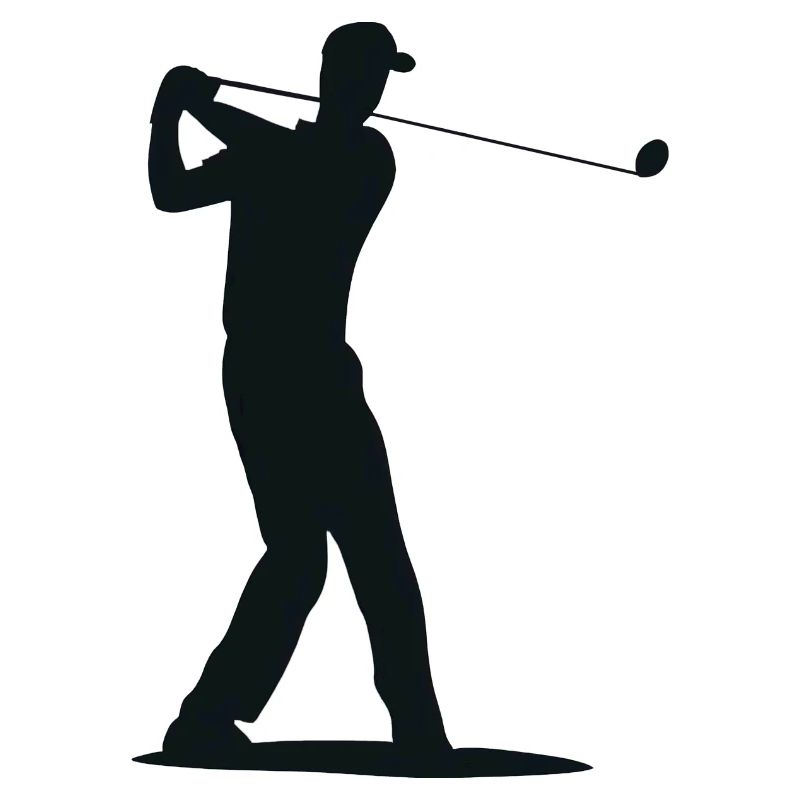 Golfer Silhouette - Tee Golf