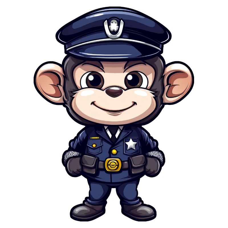 Polizei Äffchen