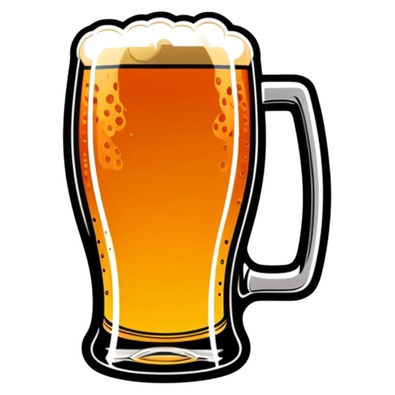 Bier im Bierglas oder Krug als Design auf dem T-sh