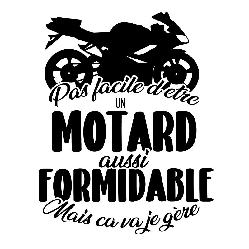 Pas facile d'être un motard aussi formidable ...