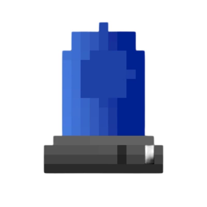 Blue light siren pixel art