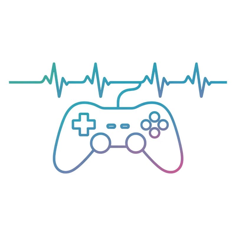 Gaming Heartbeat Controller Motif
