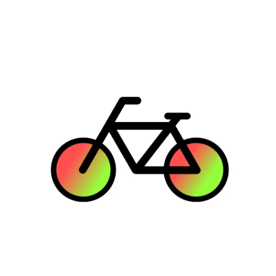Farverig cykel' Emaljekrus Spreadshirt