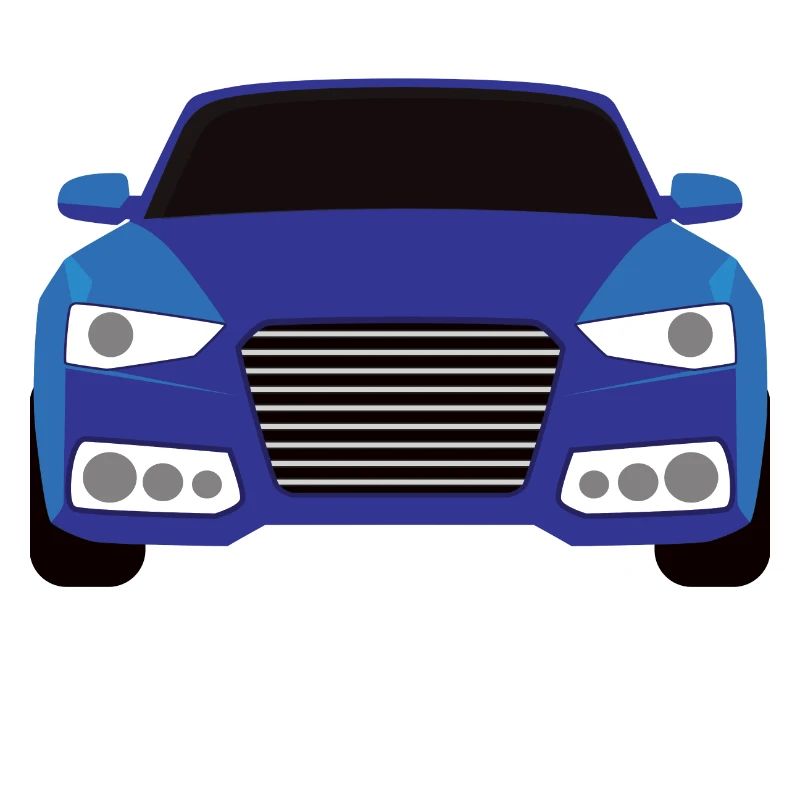 Conception graphique de voiture bleue