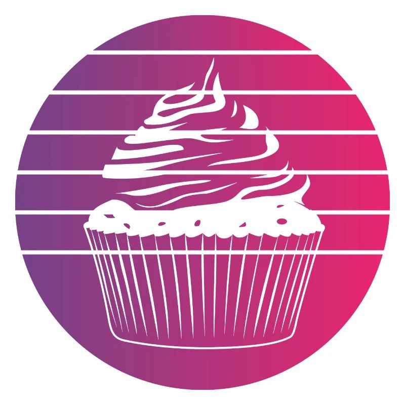 Cupcake Retro Style Vintage