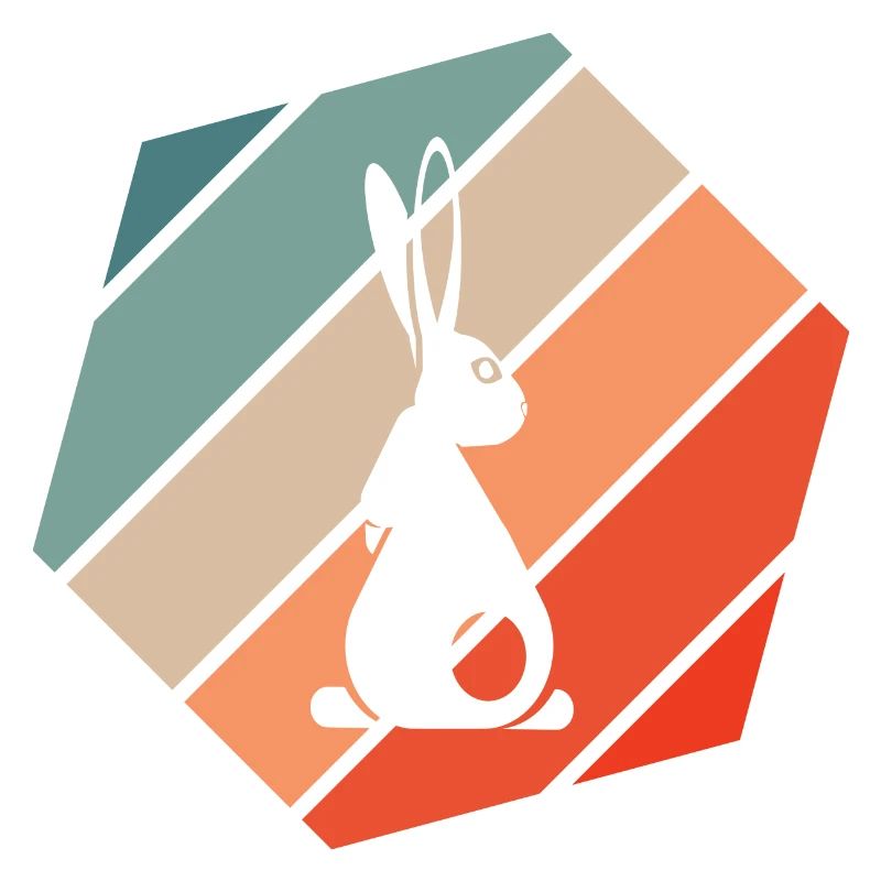 Rabbit Retro Style Vintage