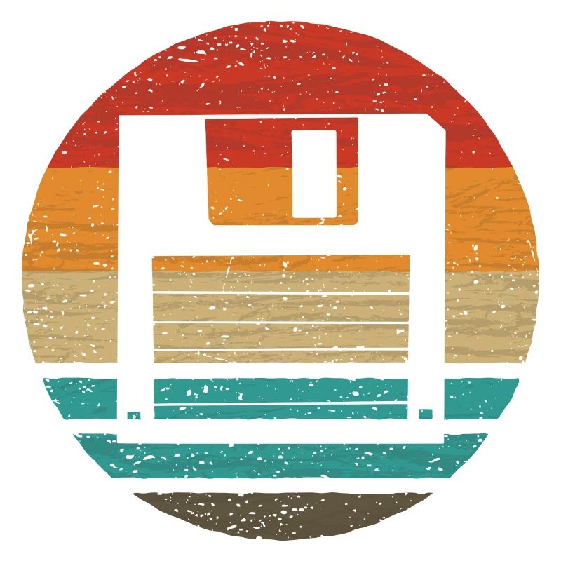 Diskette Retro Style Vintage