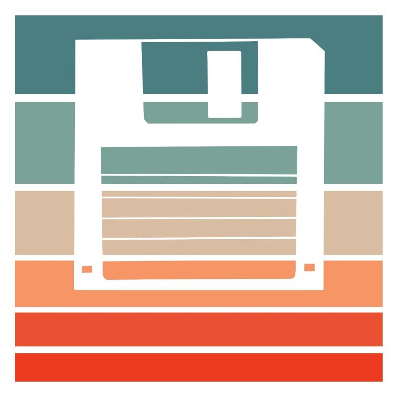 Diskette Retro Style Vintage