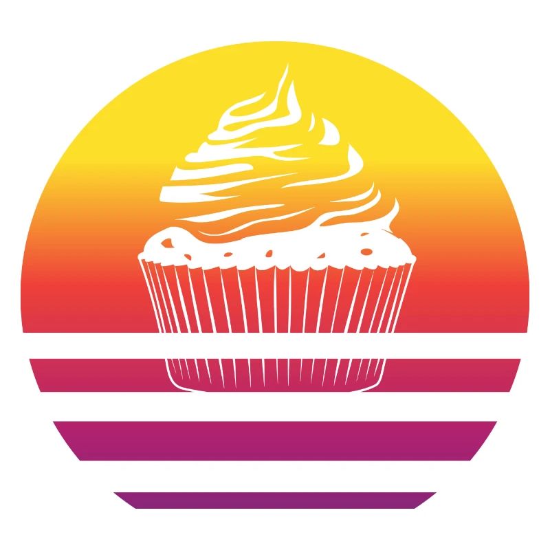 Cupcake Retro Style Vintage