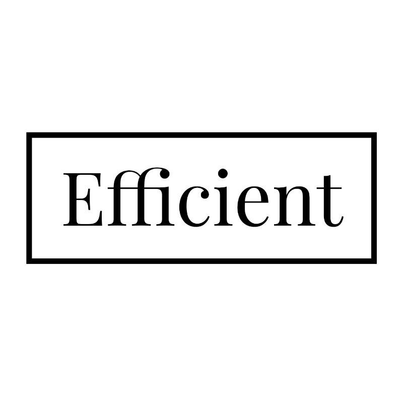 Efficient - english