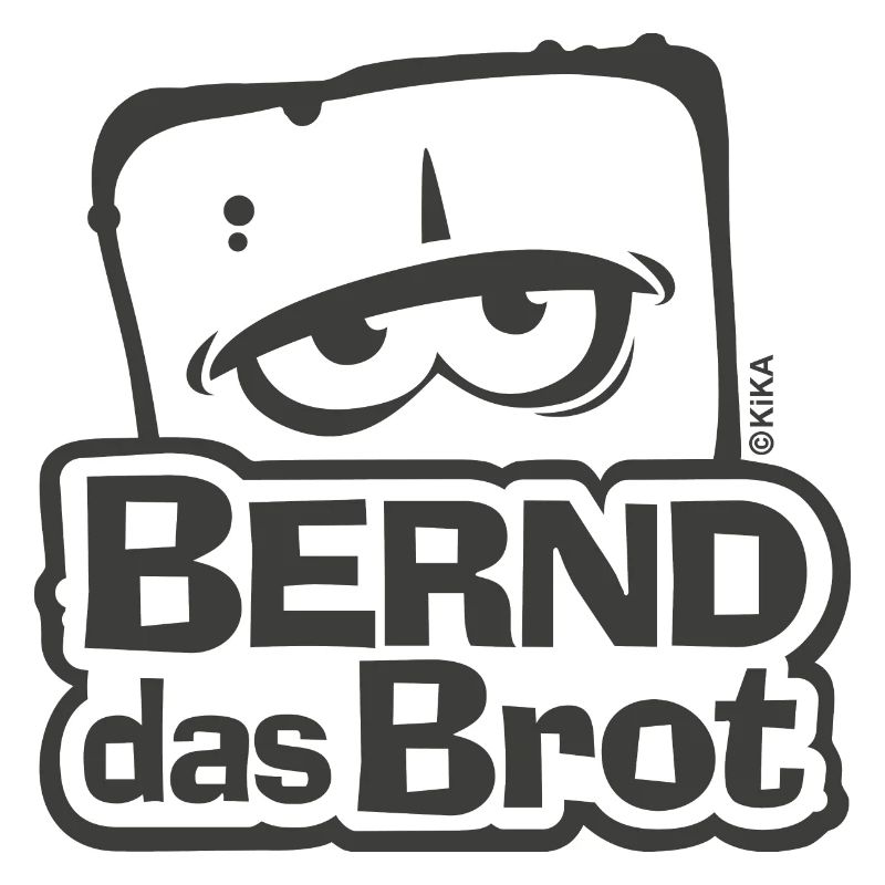 Bernd The Bread Logo Black & White