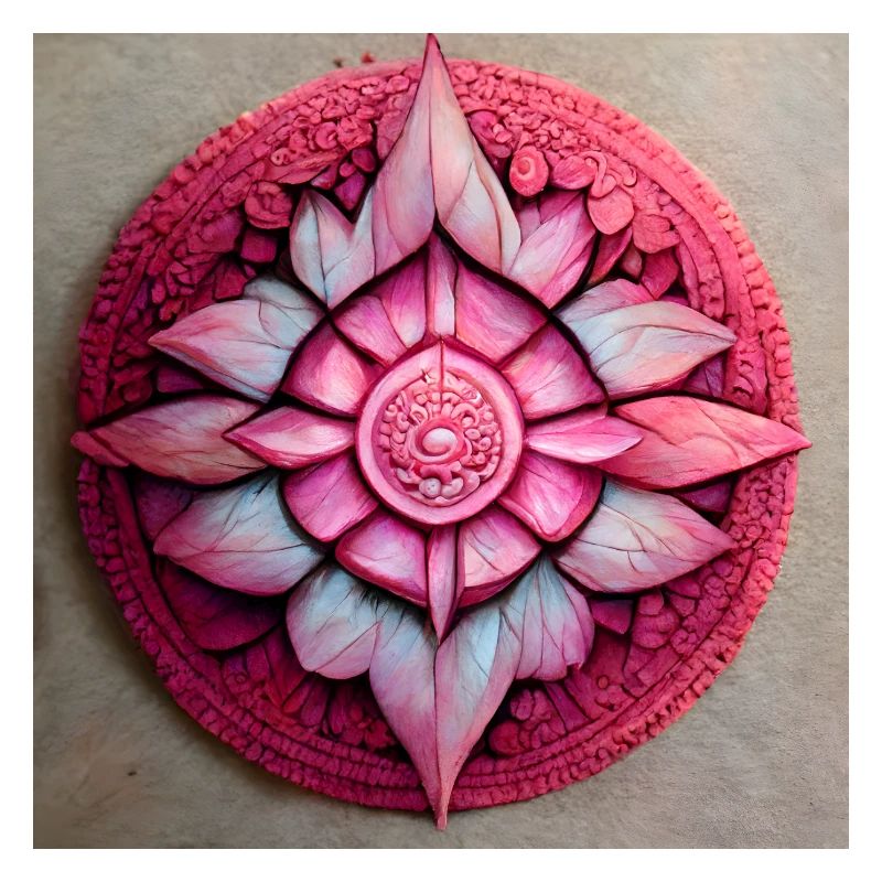 Pink Mandala Muster