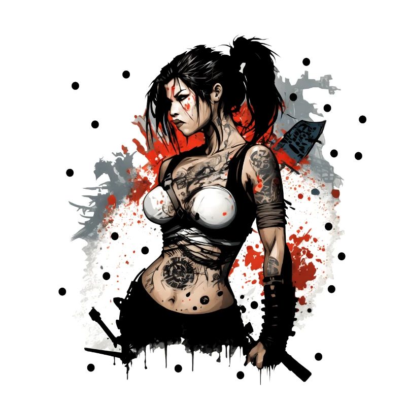 Badass Ninja Mädchen