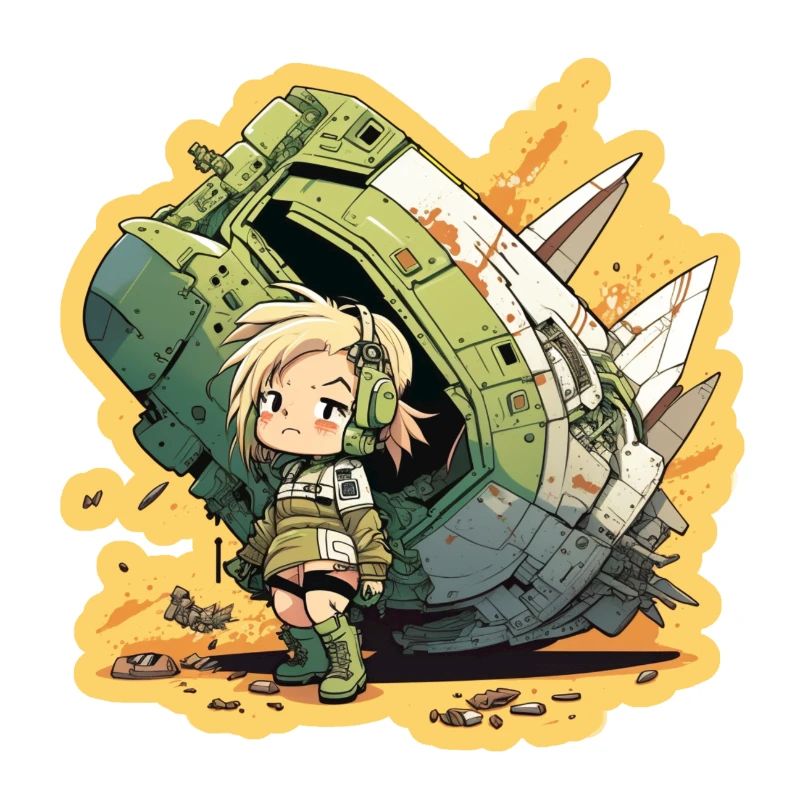 Süßes Mädchen, Pilot und Raumschiff