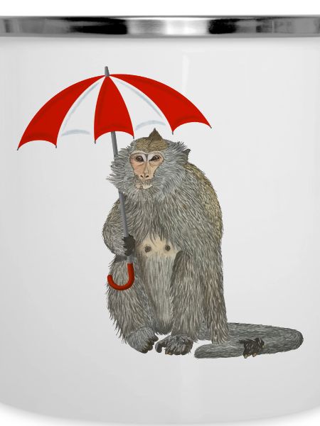 Affe Regenschirm