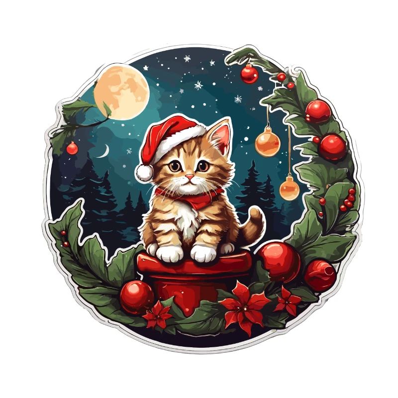 Chat de Noël