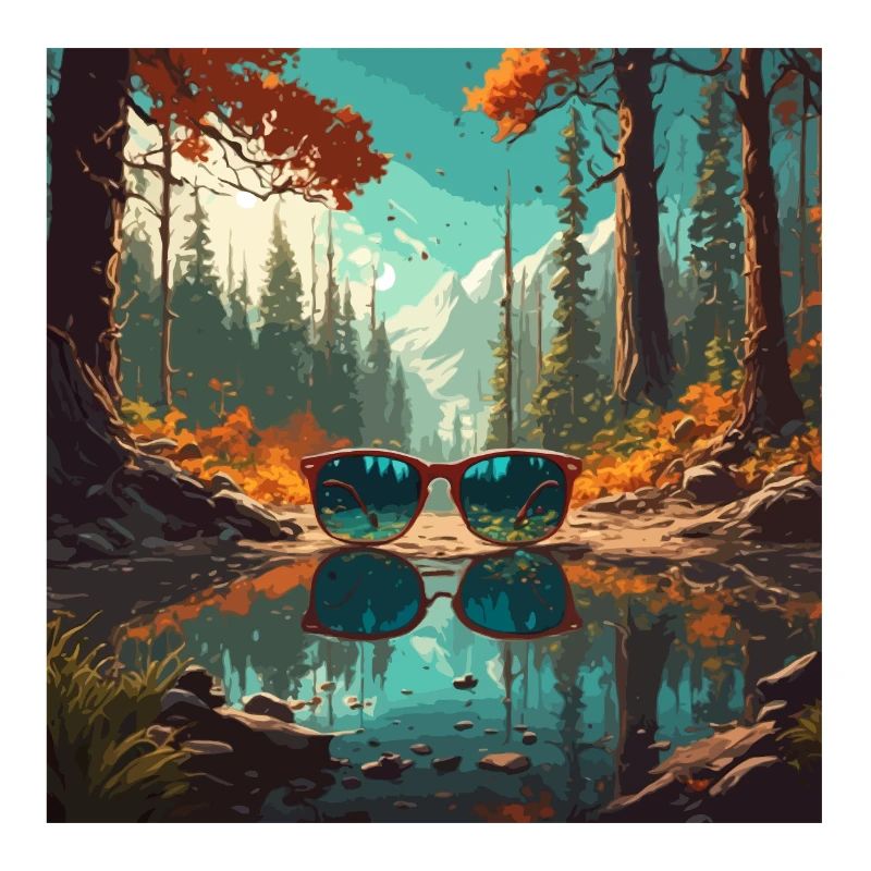 Lunettes de soleil / Reflection / Forest / Reflection