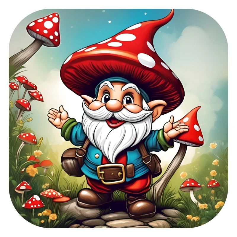 Cute Toadstool Leprechaun